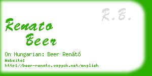 renato beer business card